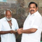 காலை வெட்டிக்கொண்ட தொண்டருக்கு எடப்பாடி நிதியுதவி